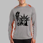 Long Sleeve Heather Colorblock Contender ™ Tee Thumbnail