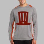 Long Sleeve Heather Colorblock Contender ™ Tee Thumbnail