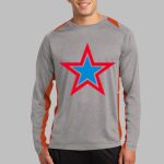 Long Sleeve Heather Colorblock Contender ™ Tee Thumbnail