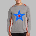 Long Sleeve Heather Colorblock Contender ™ Tee Thumbnail