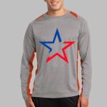 Long Sleeve Heather Colorblock Contender ™ Tee Thumbnail