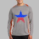 Long Sleeve Heather Colorblock Contender ™ Tee Thumbnail