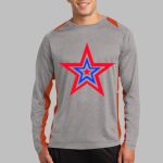Long Sleeve Heather Colorblock Contender ™ Tee Thumbnail