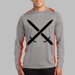 Long Sleeve Heather Colorblock Contender ™ Tee Thumbnail
