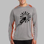 Long Sleeve Heather Colorblock Contender ™ Tee Thumbnail