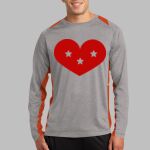 Long Sleeve Heather Colorblock Contender ™ Tee Thumbnail