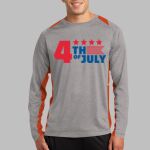 Long Sleeve Heather Colorblock Contender ™ Tee Thumbnail