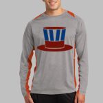 Long Sleeve Heather Colorblock Contender ™ Tee Thumbnail