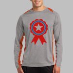 Long Sleeve Heather Colorblock Contender ™ Tee Thumbnail