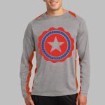Long Sleeve Heather Colorblock Contender ™ Tee Thumbnail