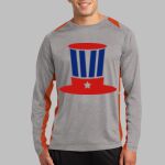 Long Sleeve Heather Colorblock Contender ™ Tee Thumbnail