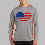 Long Sleeve Heather Colorblock Contender ™ Tee Thumbnail