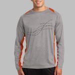 Long Sleeve Heather Colorblock Contender ™ Tee Thumbnail