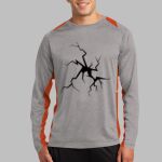 Long Sleeve Heather Colorblock Contender ™ Tee Thumbnail