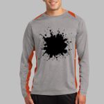 Long Sleeve Heather Colorblock Contender ™ Tee Thumbnail