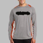 Long Sleeve Heather Colorblock Contender ™ Tee Thumbnail