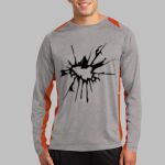 Long Sleeve Heather Colorblock Contender ™ Tee Thumbnail