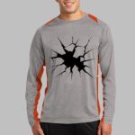 Long Sleeve Heather Colorblock Contender ™ Tee Thumbnail