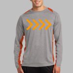 Long Sleeve Heather Colorblock Contender ™ Tee Thumbnail