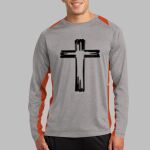 Long Sleeve Heather Colorblock Contender ™ Tee Thumbnail