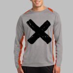 Long Sleeve Heather Colorblock Contender ™ Tee Thumbnail