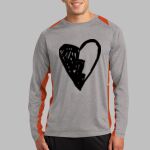Long Sleeve Heather Colorblock Contender ™ Tee Thumbnail