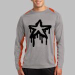 Long Sleeve Heather Colorblock Contender ™ Tee Thumbnail