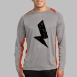 Long Sleeve Heather Colorblock Contender ™ Tee Thumbnail