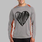 Long Sleeve Heather Colorblock Contender ™ Tee Thumbnail