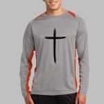 Long Sleeve Heather Colorblock Contender ™ Tee Thumbnail
